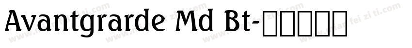 Avantgrarde Md Bt字体转换